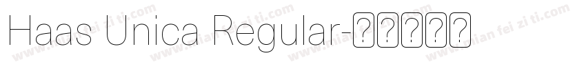 Haas Unica Regular字体转换